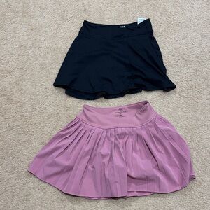 Abercrombie Kids Black and Pink Skater Skirt Set